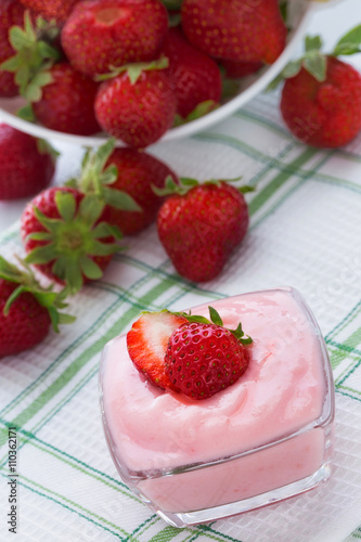 Strawberry dessert.