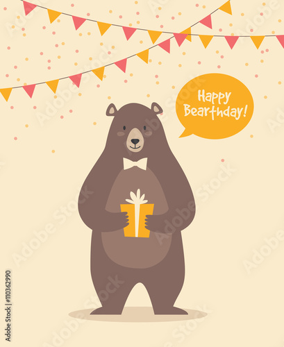 Cute Funny Birthday Bear