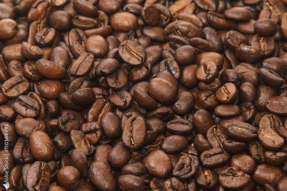 Naklejka premium Roasted Coffee Beans