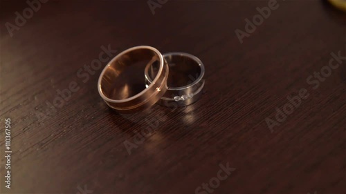 Wedding rings and wedding bouquet, Wedding attributes