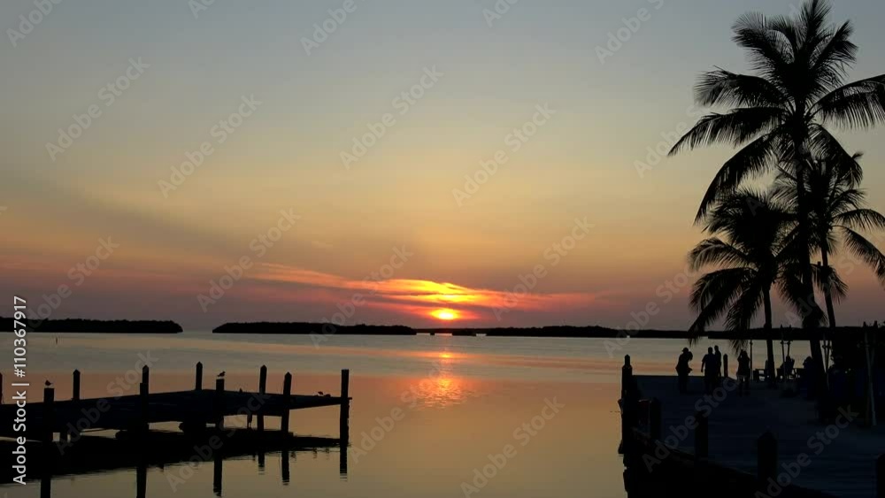 The beautiful Florida Keys at sunset The beautiful Florida Keys at sunset