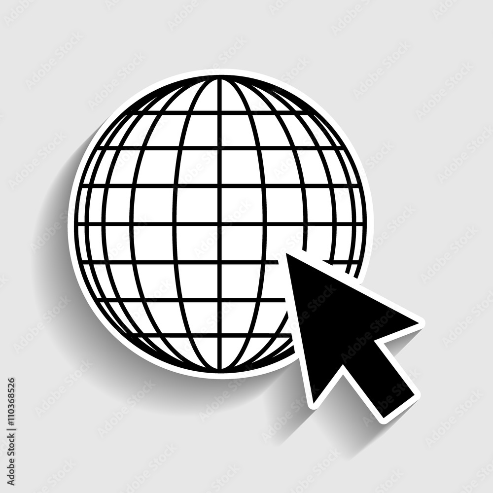 Earth Globe with cursor Earth Globe with cursor