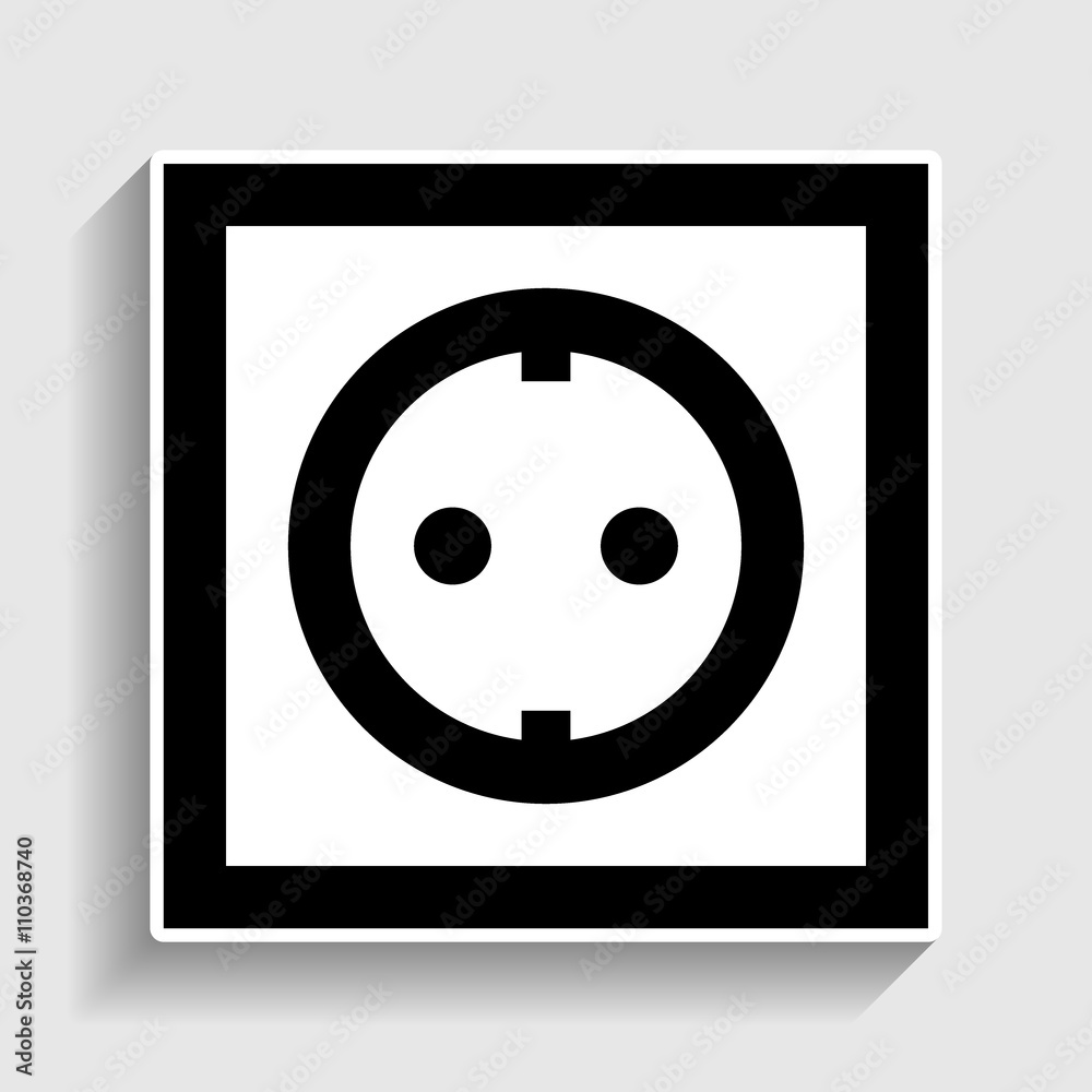 Electrical socket sign Electrical socket sign