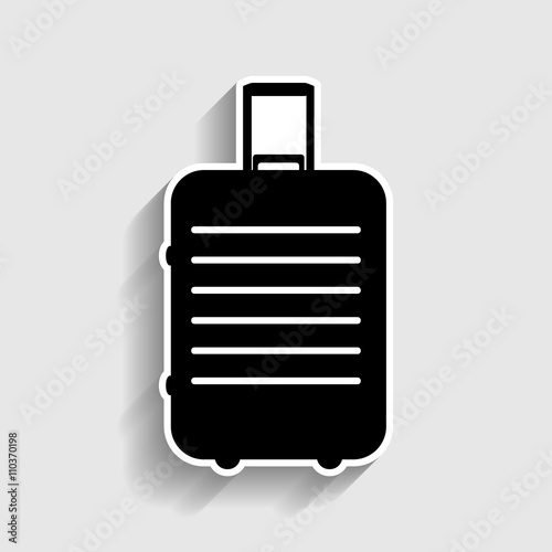 Baggage sign. Sticker style icon