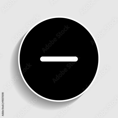 Free Download Negative symbol. Sticker style icon - GFXLoad
