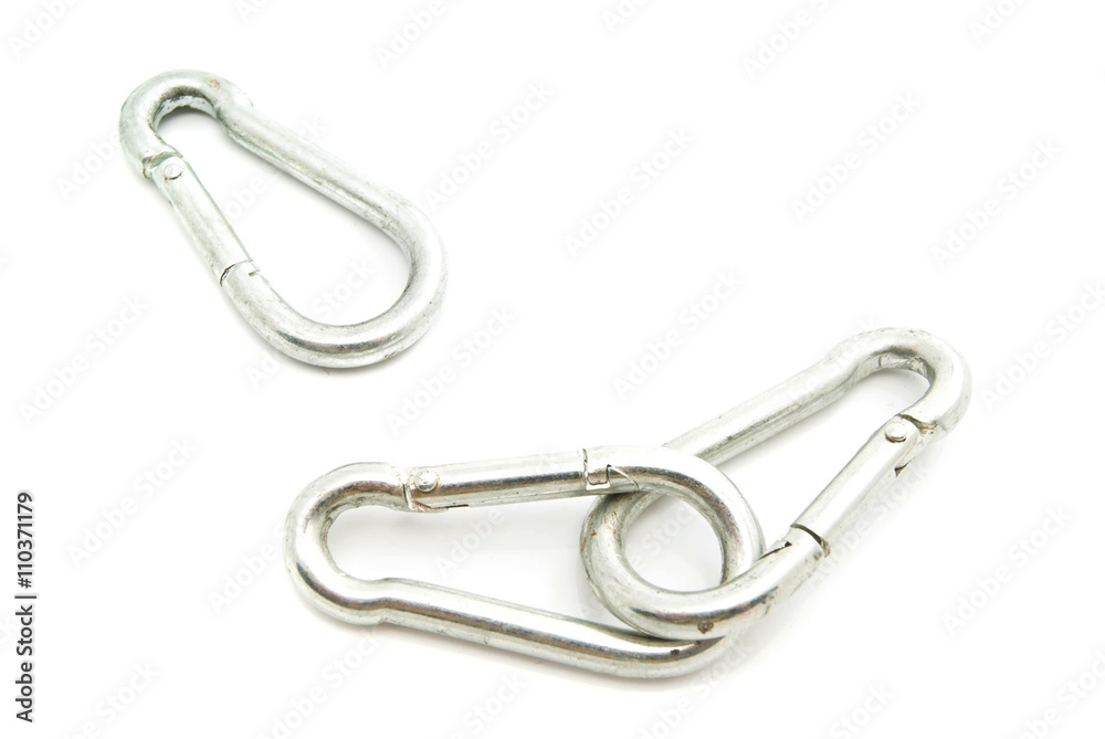 three iron carabiner