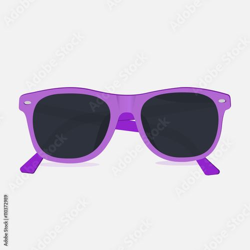 sunglasses, summer, design element, vector illustration