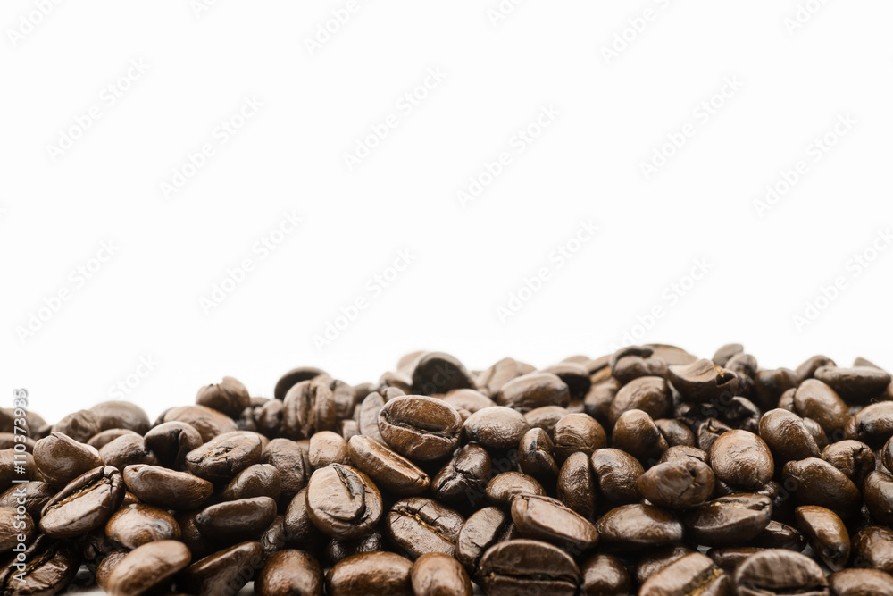 coffee beans background with text space coffee beans background with text space