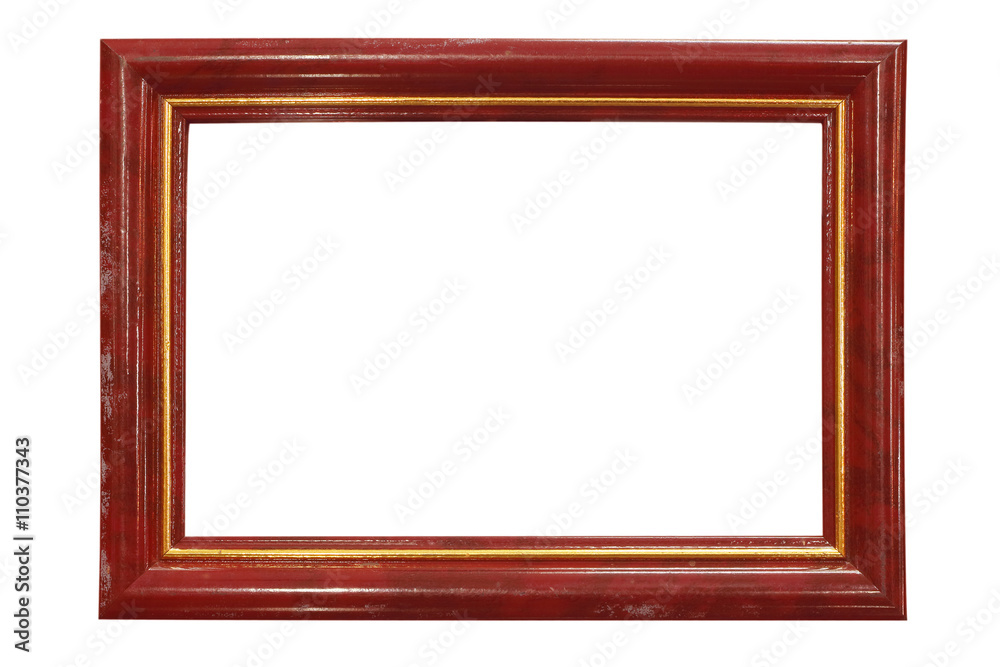 Wood frame isolated on white Wood frame isolated on white