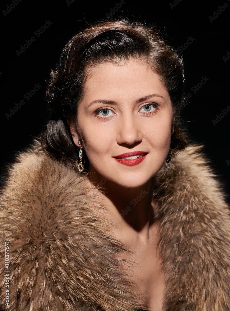 smiling glamorous lady portrait smiling glamorous lady portrait