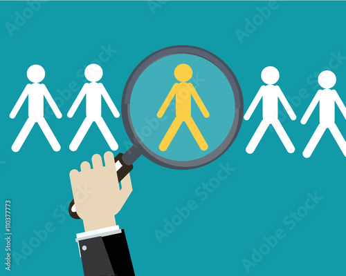 Human resources management select employee.