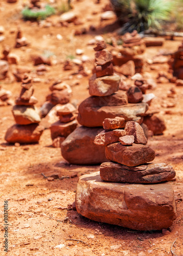 Red Rock Piles Marking Vortex in Sedona