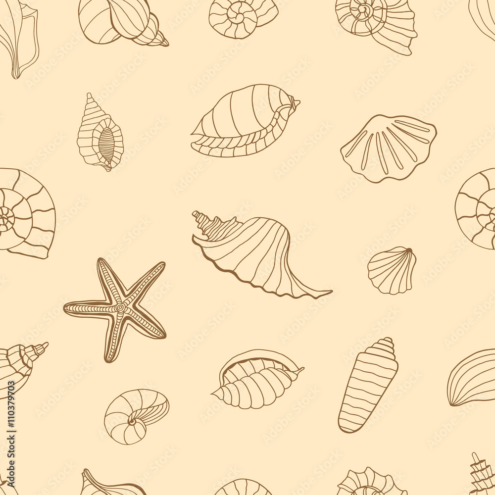 Brown Sea shells. Brown Sea shells.
