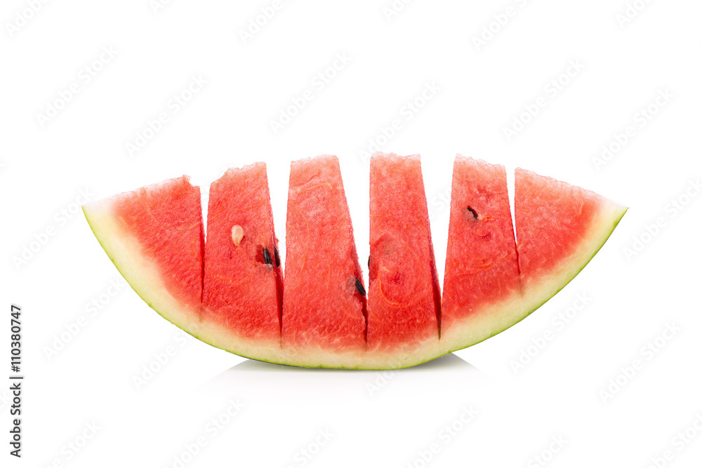 Sweet watermelon isolated on white background cutout