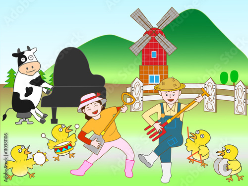 畜産農家のコンサート