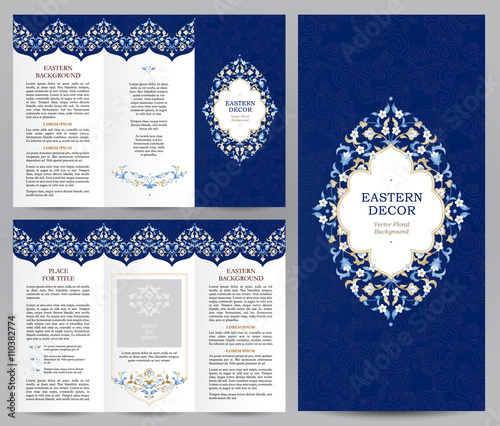 Ornate vintage booklet with floral decor.