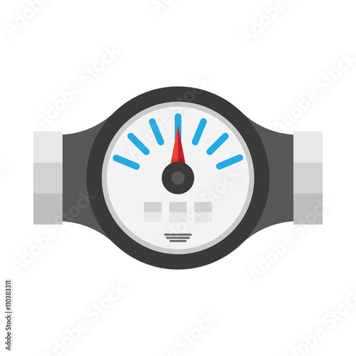 Water Meter Flat Icon