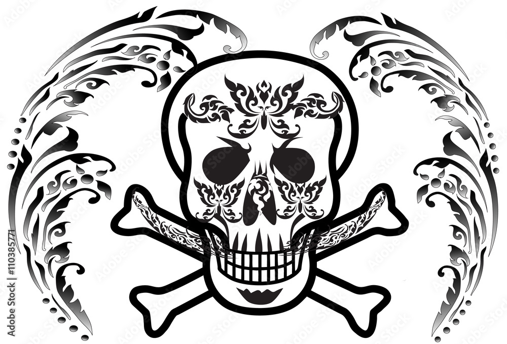 skull style line Thai skull style line Thai