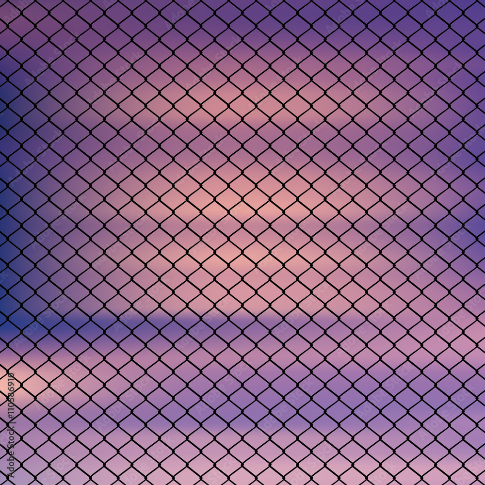 Fototapeta premium Wire Fence Against Sky