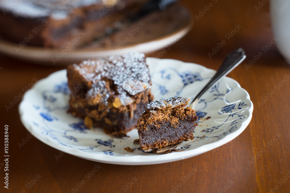 Macro shot of moist fudgy chocolate brownies. Selective focus. Macro shot of moist fudgy chocolate brownies. Selective focus.