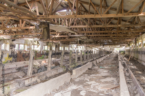 dilapidated barrack