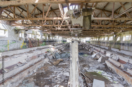 dilapidated barrack