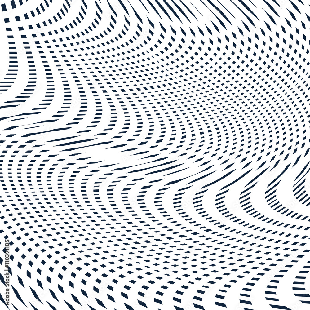 Geometric background created with moire technique. Vector contrast Geometric background created with moire technique. Vector contrast