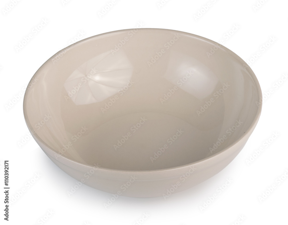 Empty white bowl isolated on white background Empty white bowl isolated on white background