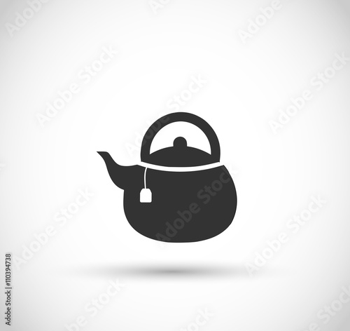 Teapot icon vector