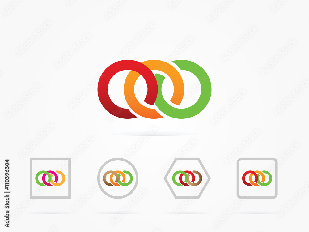 three circle in unity logo