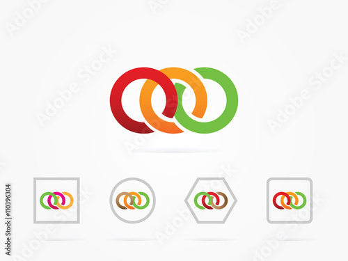three circle in unity logo