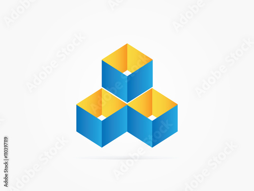 Stacked Boxes Vector