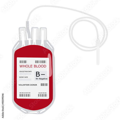 Blood bag vector