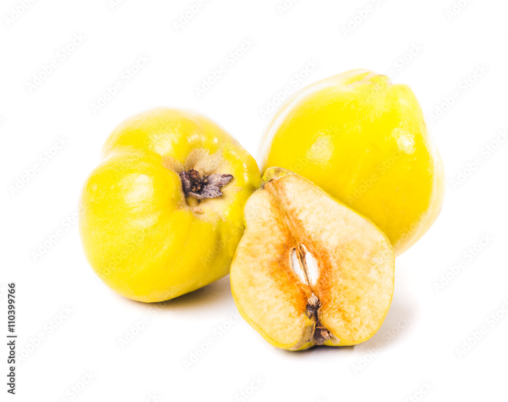 Juicy quince isolated