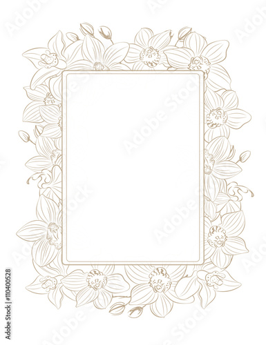 set vector orchid