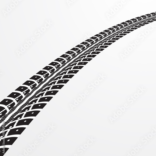Tire tracks vector