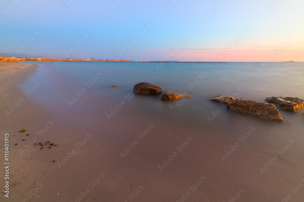 long exposure in Alghero shore long exposure in Alghero shore