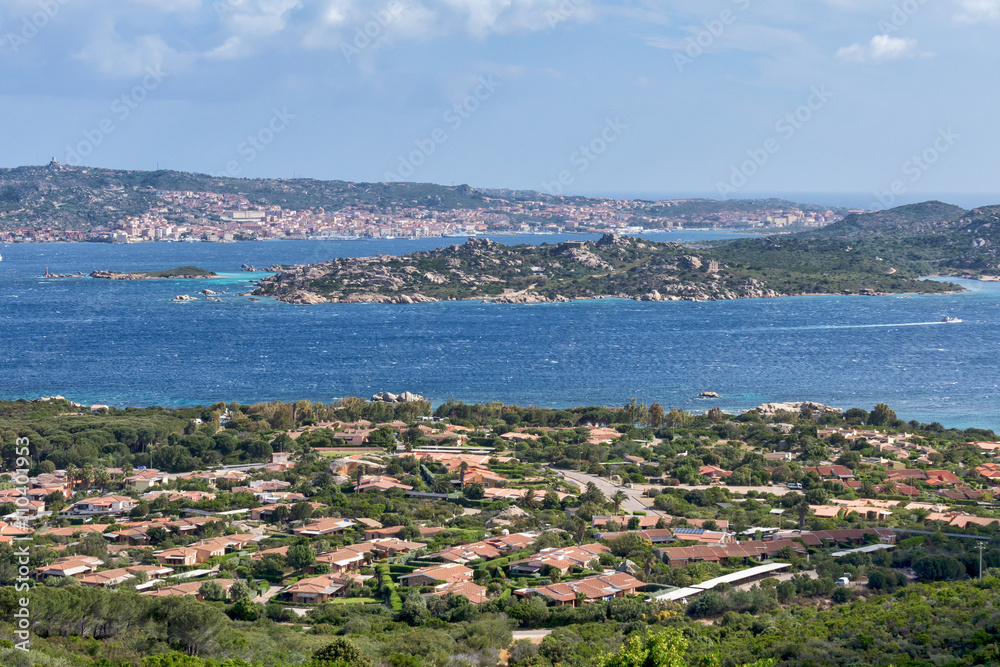 View down to Palau in Sardinia View down to Palau in Sardinia