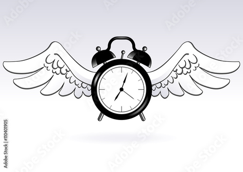 alarm clock with wings