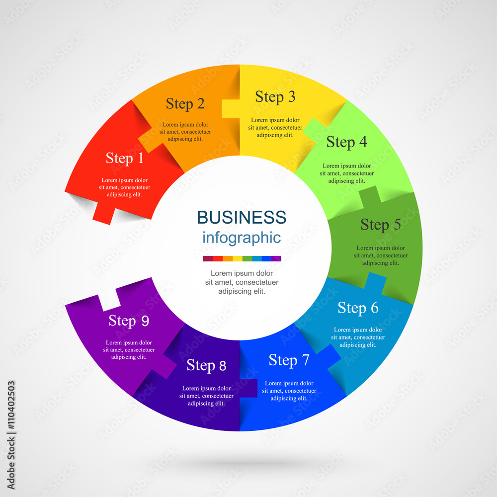 Vector infographic template Vector infographic template