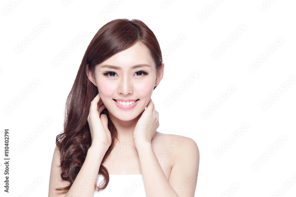 Beauty woman with charming smile Beauty woman with charming smile