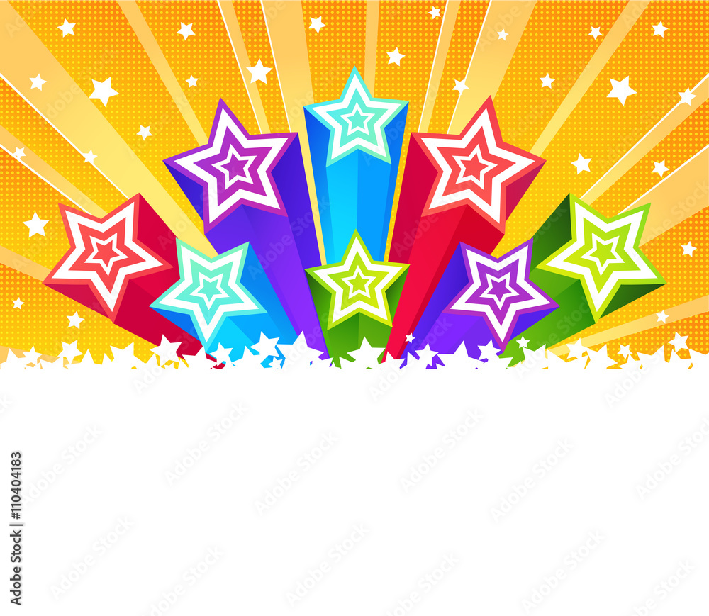 Fototapeta premium Abstract star burst background. Halftone vector background. Template frame for greeting cards, invitations, gift, banners. Holiday background. EPS-10