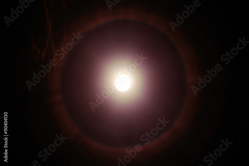 flare over a black background lens