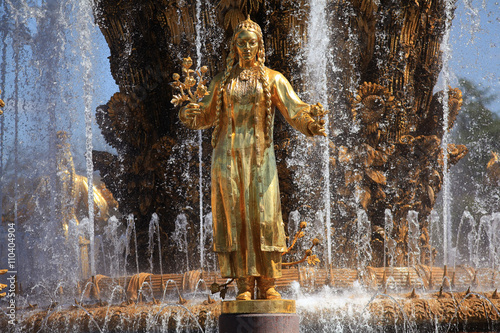 Fountain sculpture at the Moscow Exhibition Center