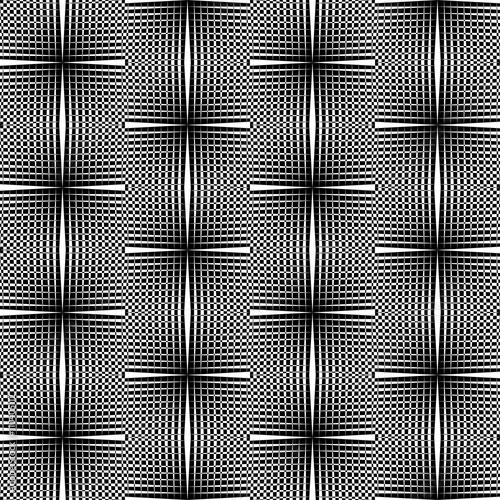 An elegant black and white, vector pattern
