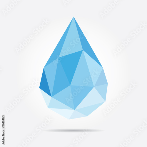 Polygonal Drop in Vector