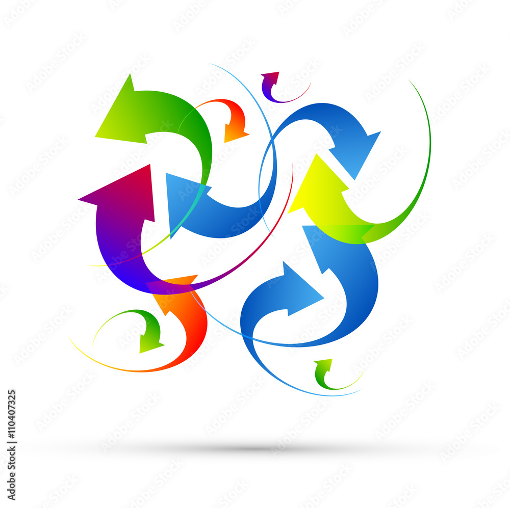 Fototapeta premium icona frecce, girare, giro, loop