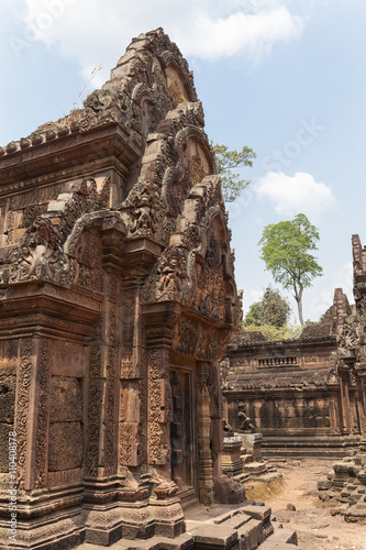 Banteay Srey buddhist khmer temple in Angkor Wat, Cambodia.  © nnerto