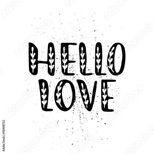 Lettering HELLO LOVE