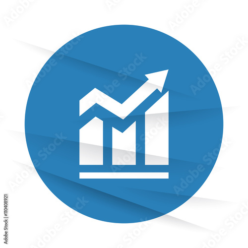 White Trend icon label on wrinkled paper